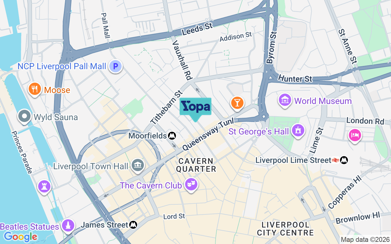 Map showing the location of L2 2DY
