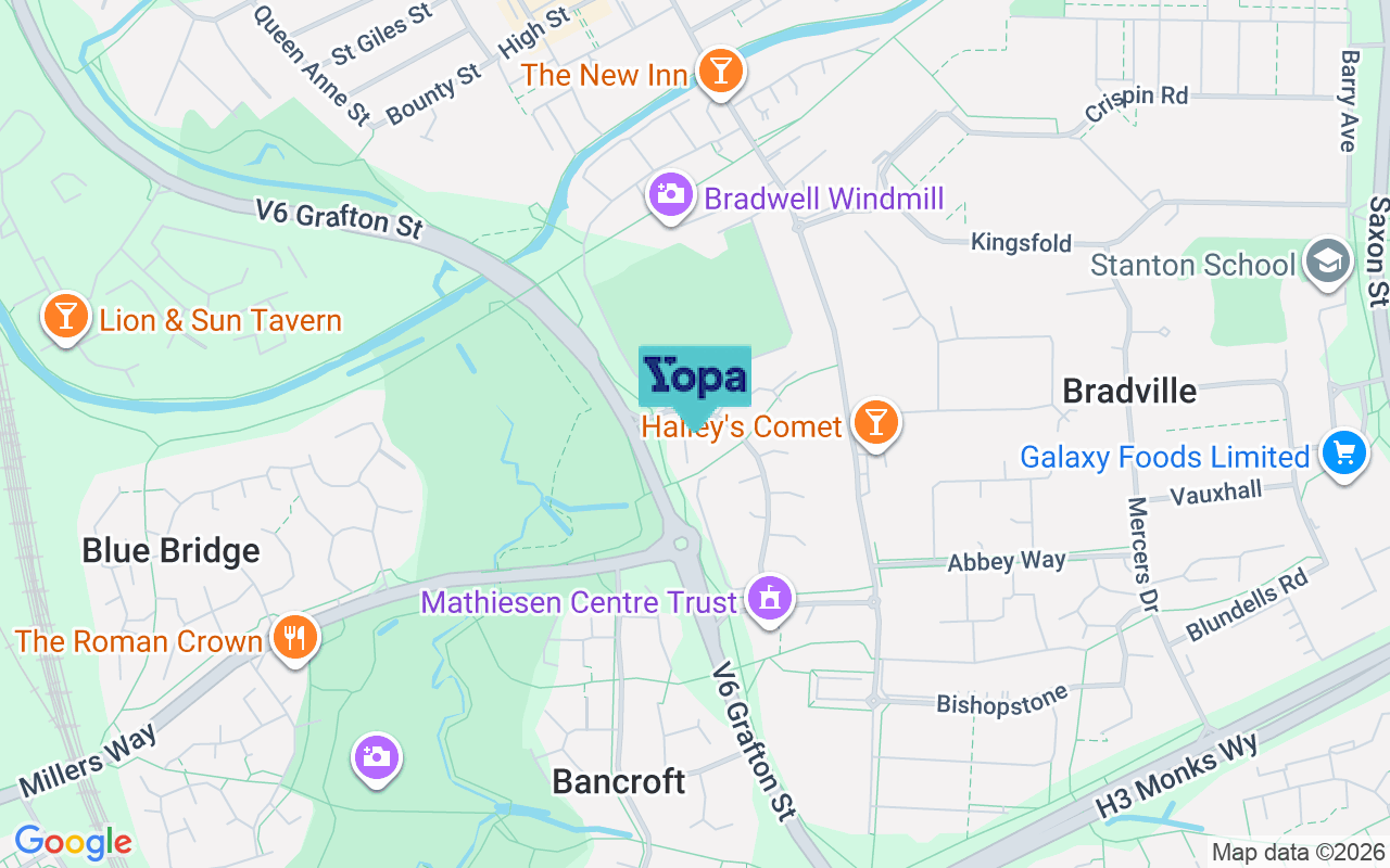 Map showing the location of MK13 7JL