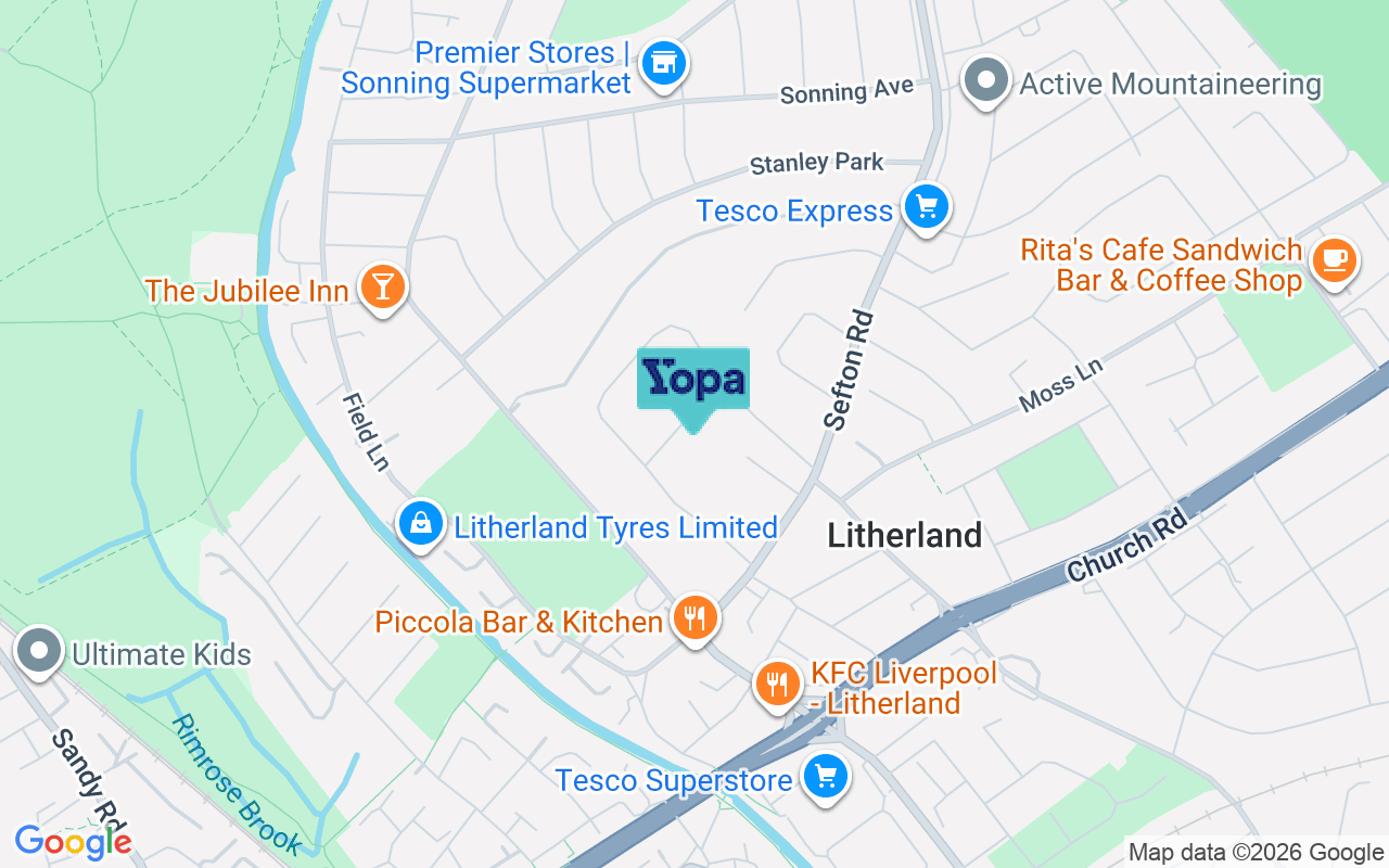 Map showing the location of L21 9HR