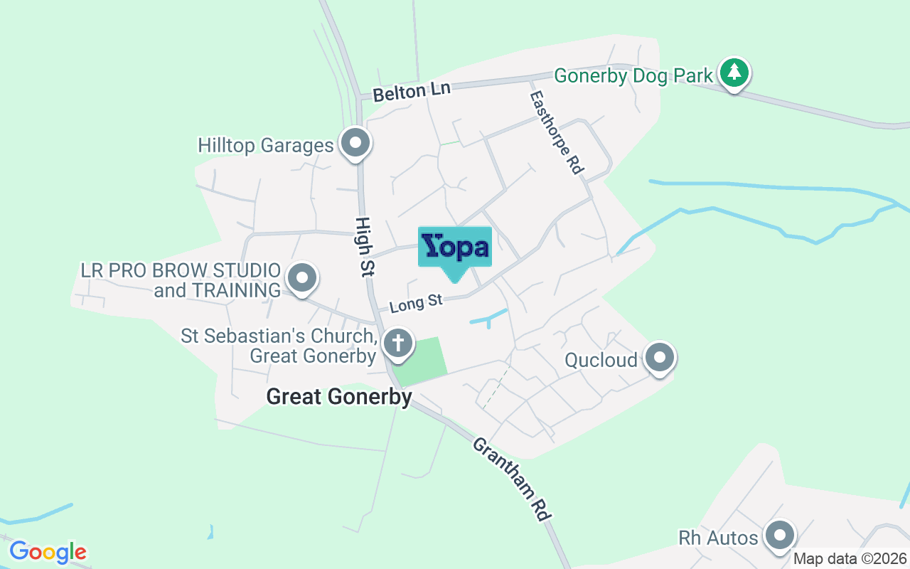 Map showing the location of NG31 8LN