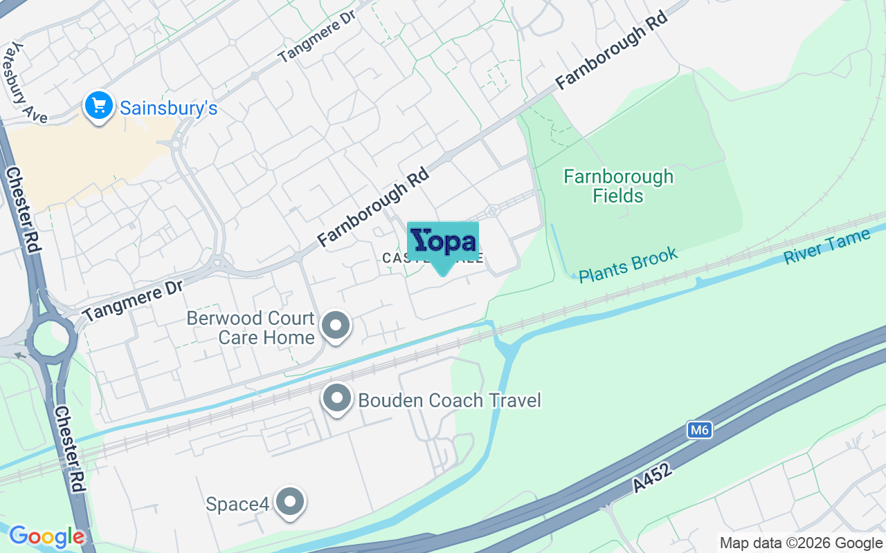 Map showing the location of B35 7JX