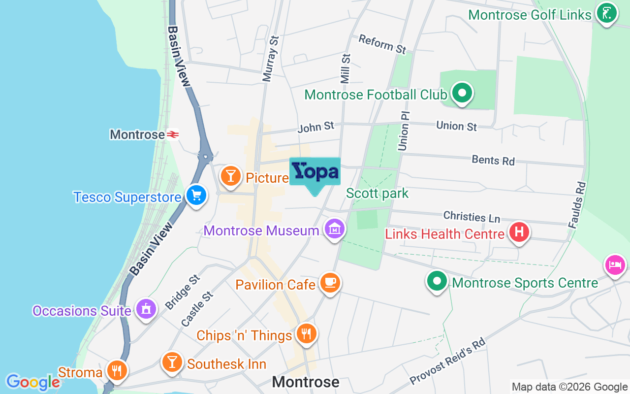 Map showing the location of DD10 8EX