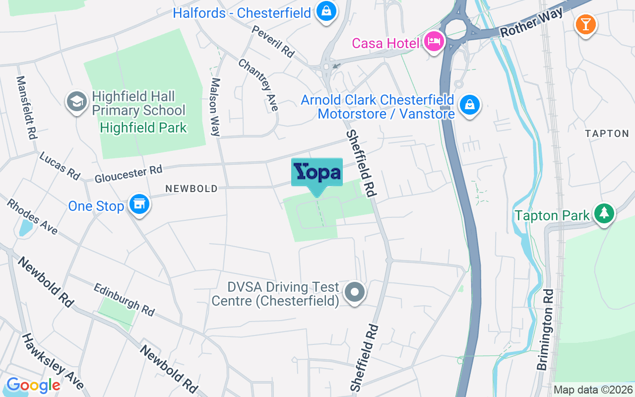 Map showing the location of S41 7GX