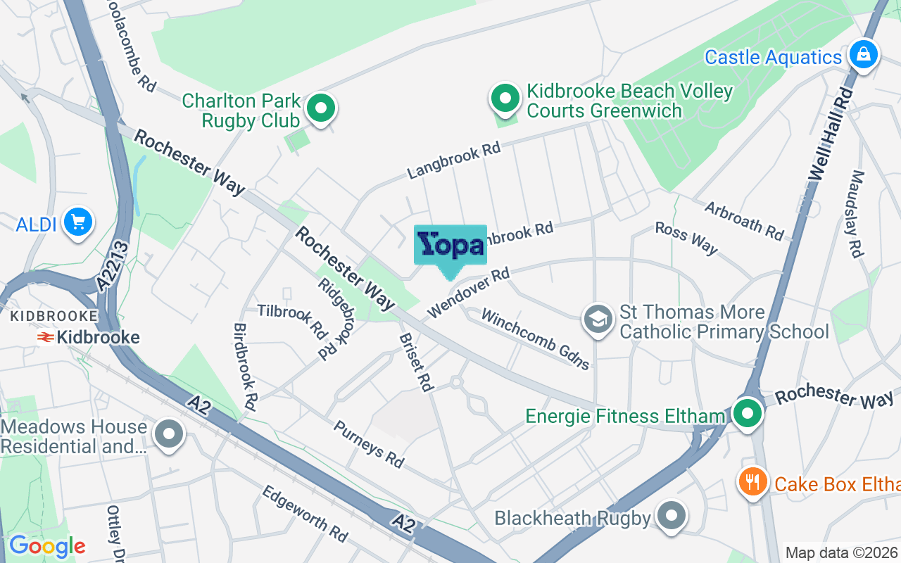 Map showing the location of SE9 6PB