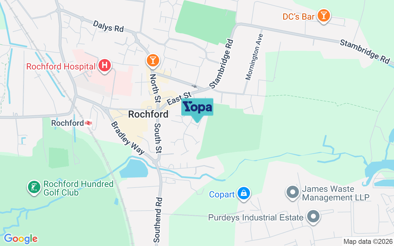 Map showing the location of SS4 1DJ