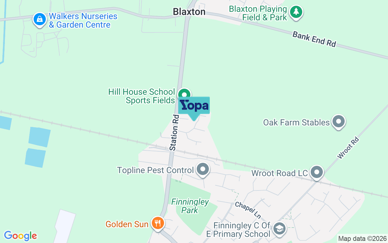 Map showing the location of DN9 3GX