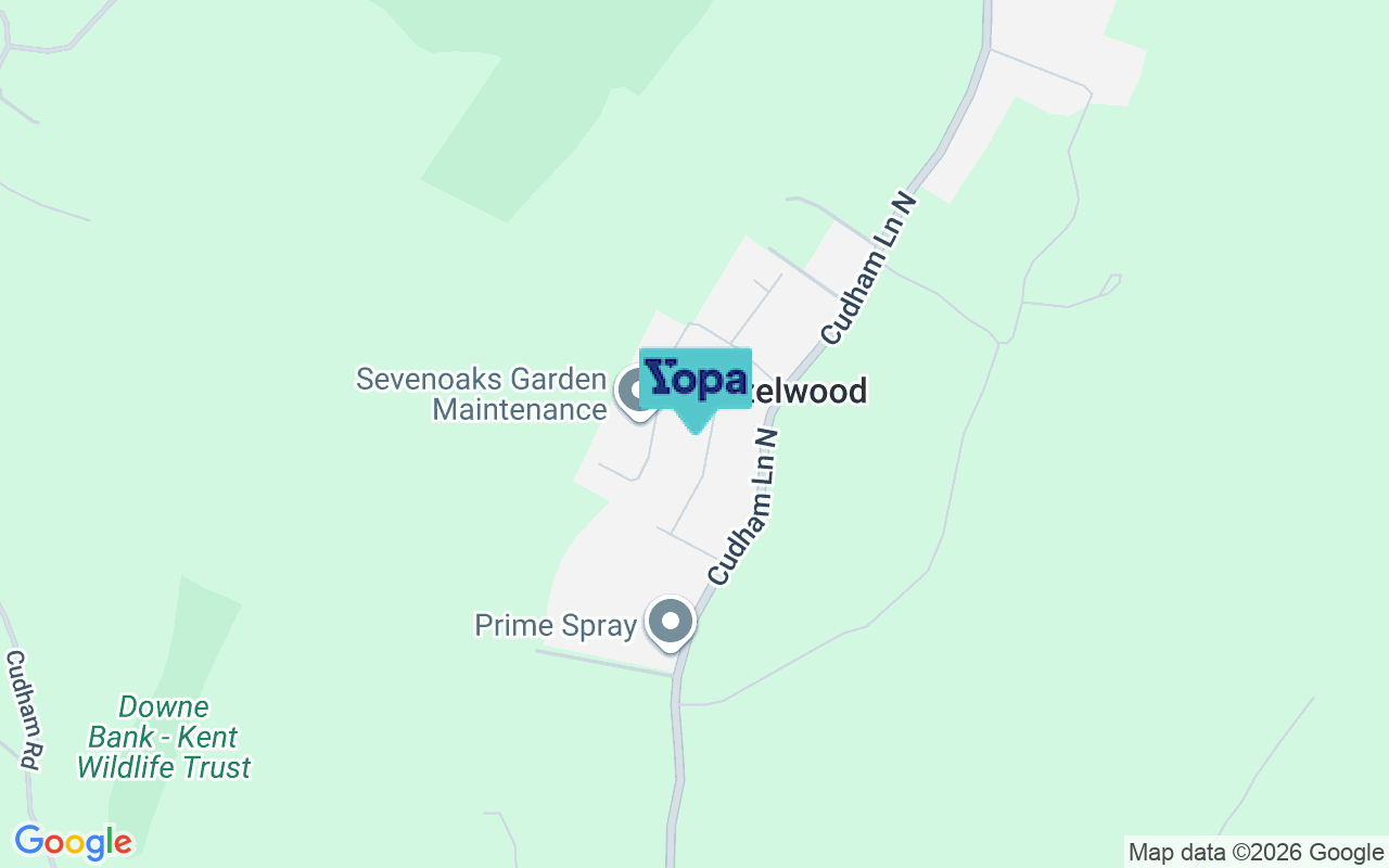 Map showing the location of TN14 7QU