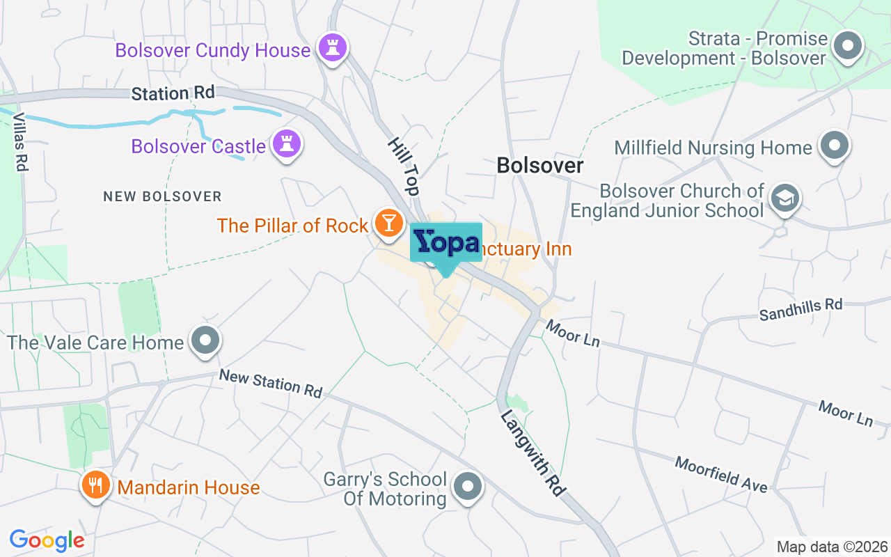 Map showing the location of S44 6PN