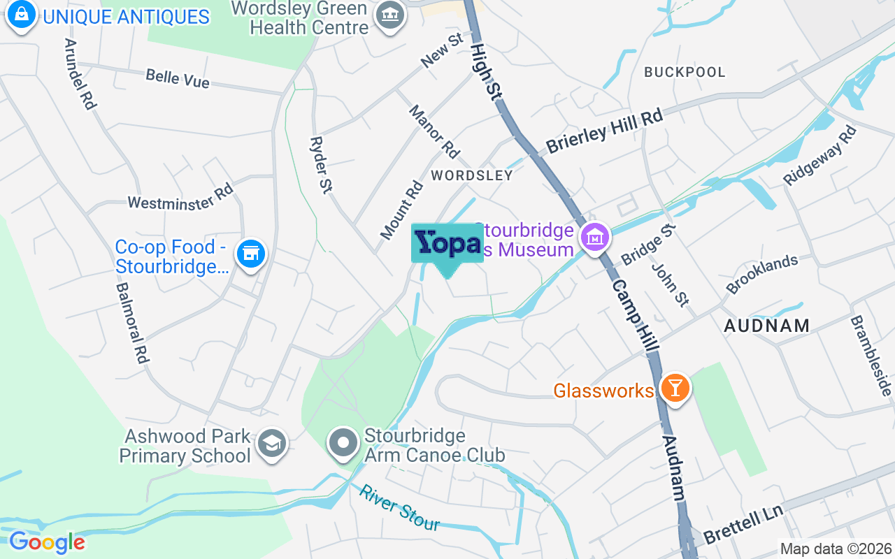 Map showing the location of DY8 5AQ