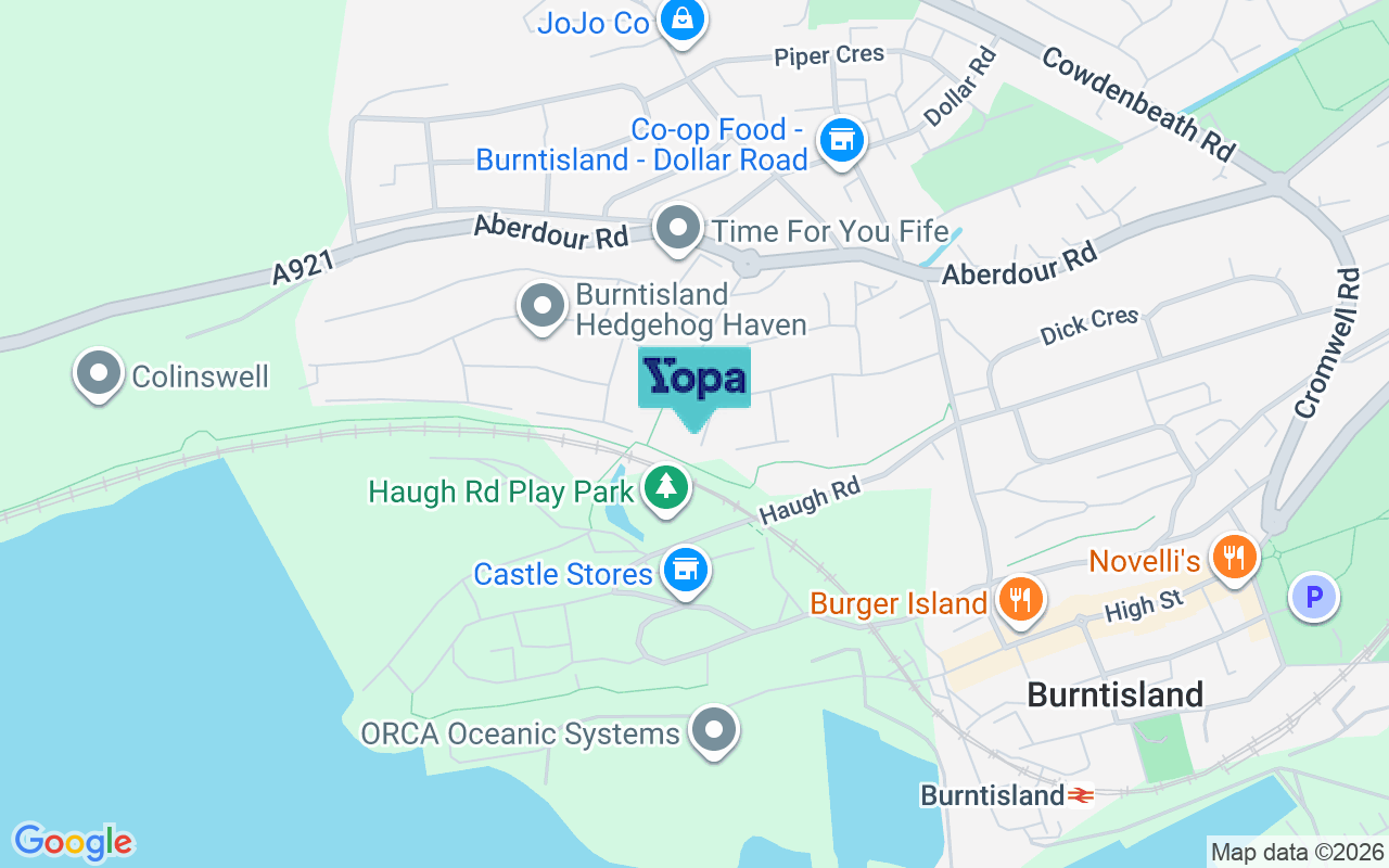 Map showing the location of KY3 0DE