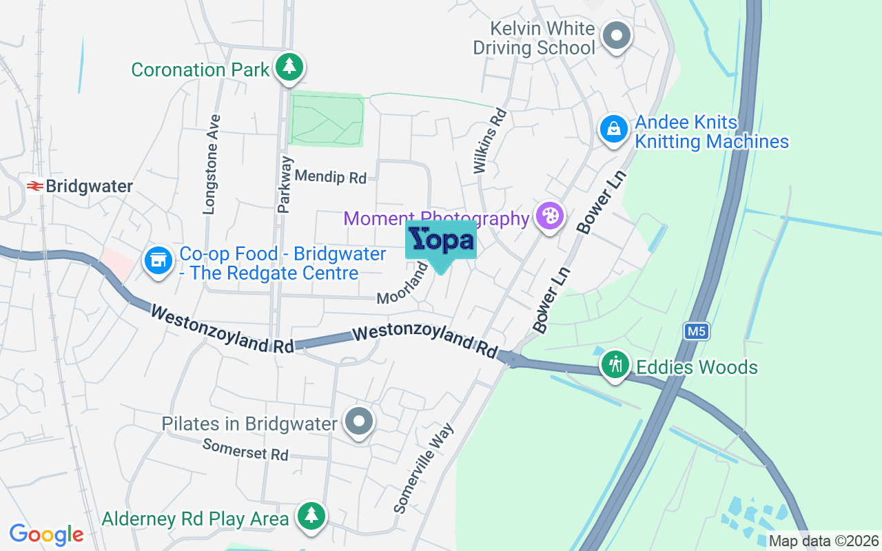 Map showing the location of TA6 4JX