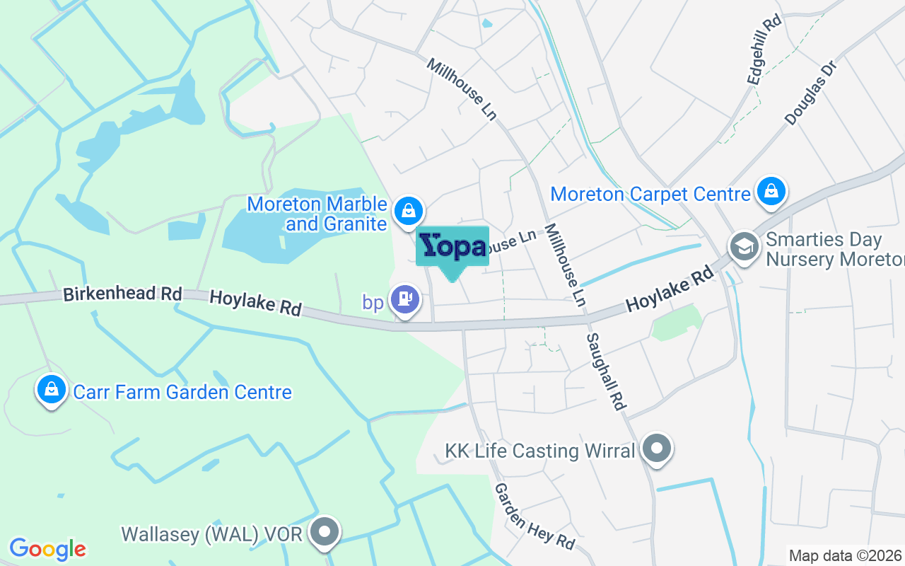 Map showing the location of CH46 6EL
