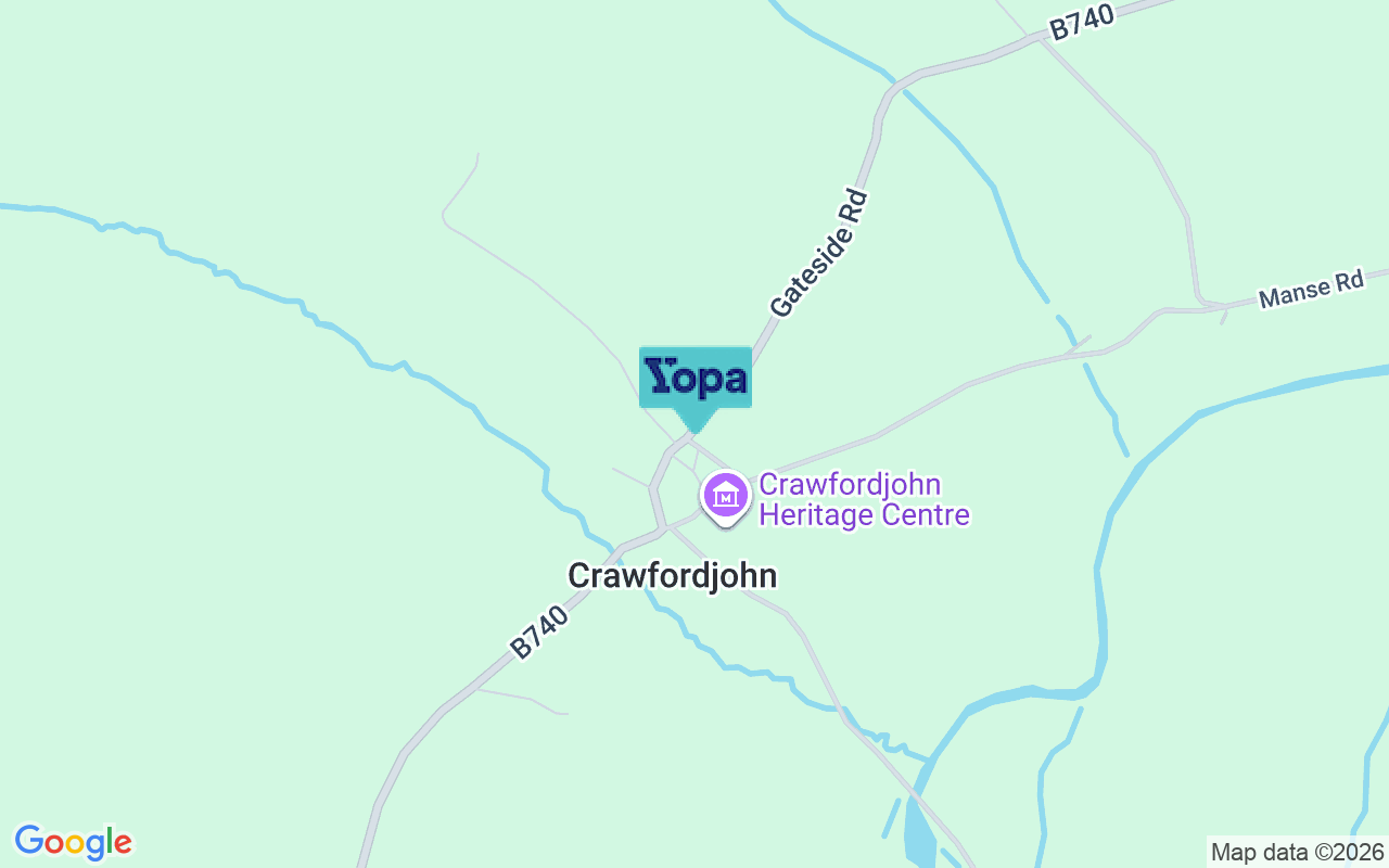 Map showing the location of ML12 6SN