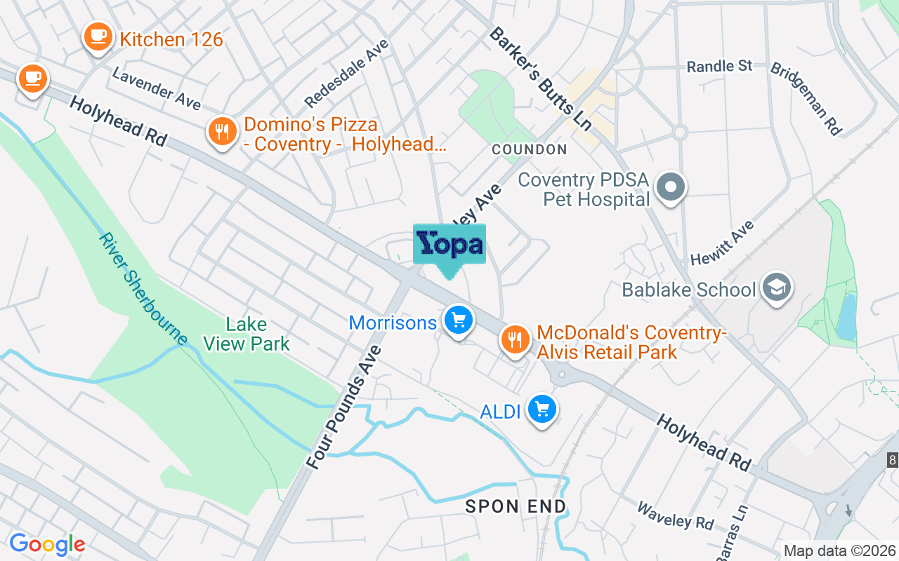 Map showing the location of CV6 1QJ