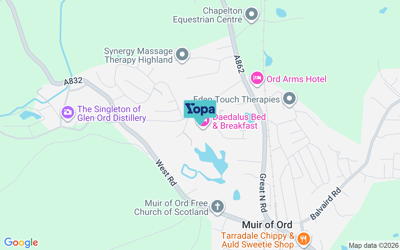 Map showing the location of IV6 7XS