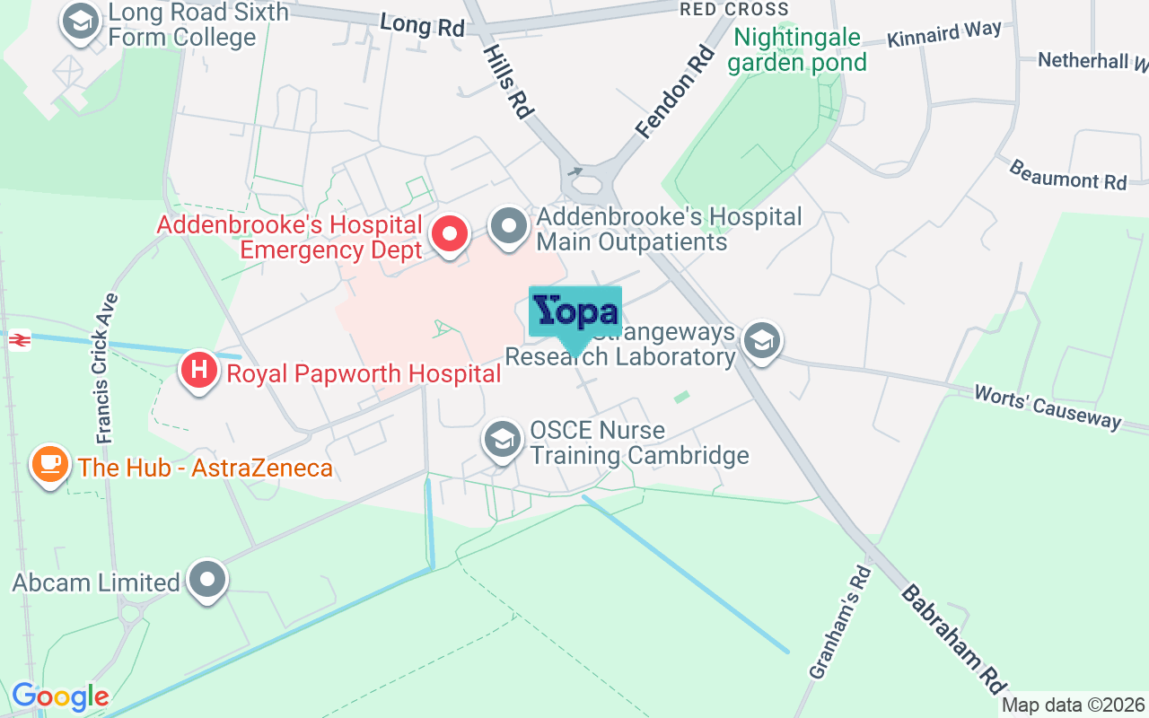 Map showing the location of CB2 0QY
