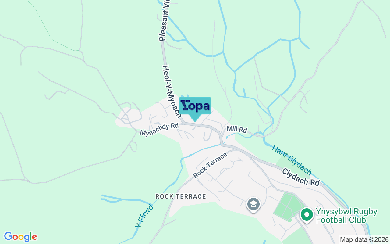 Map showing the location of CF37 3PE