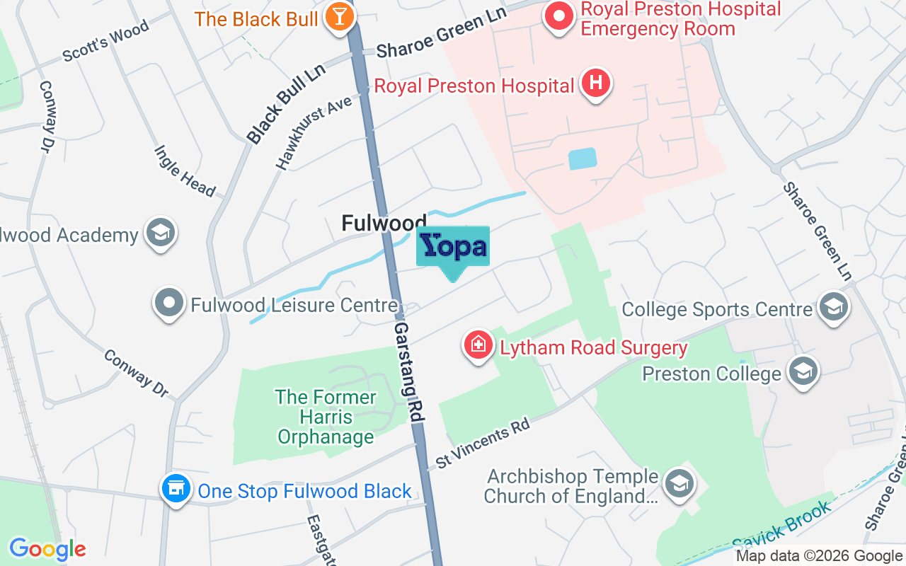 Map showing the location of PR2 9QH