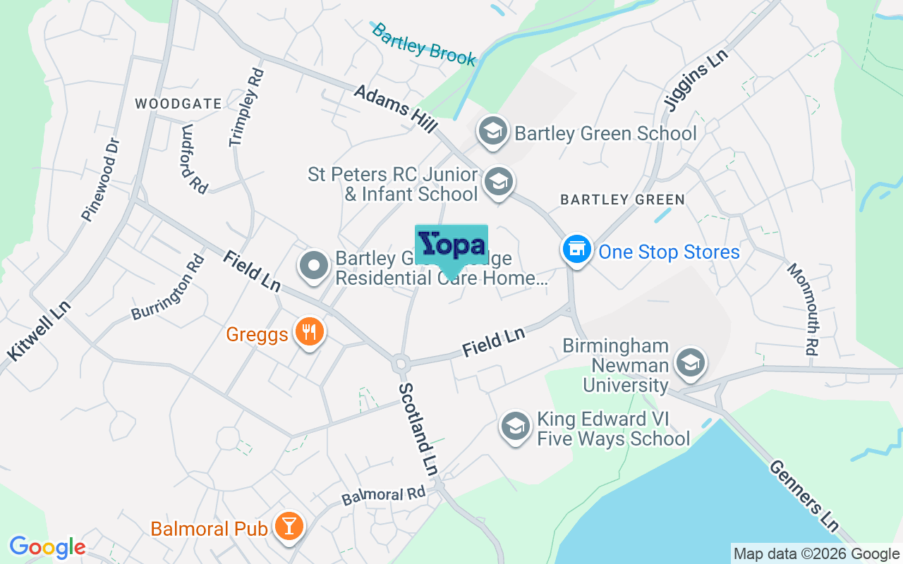 Map showing the location of B32 3QE