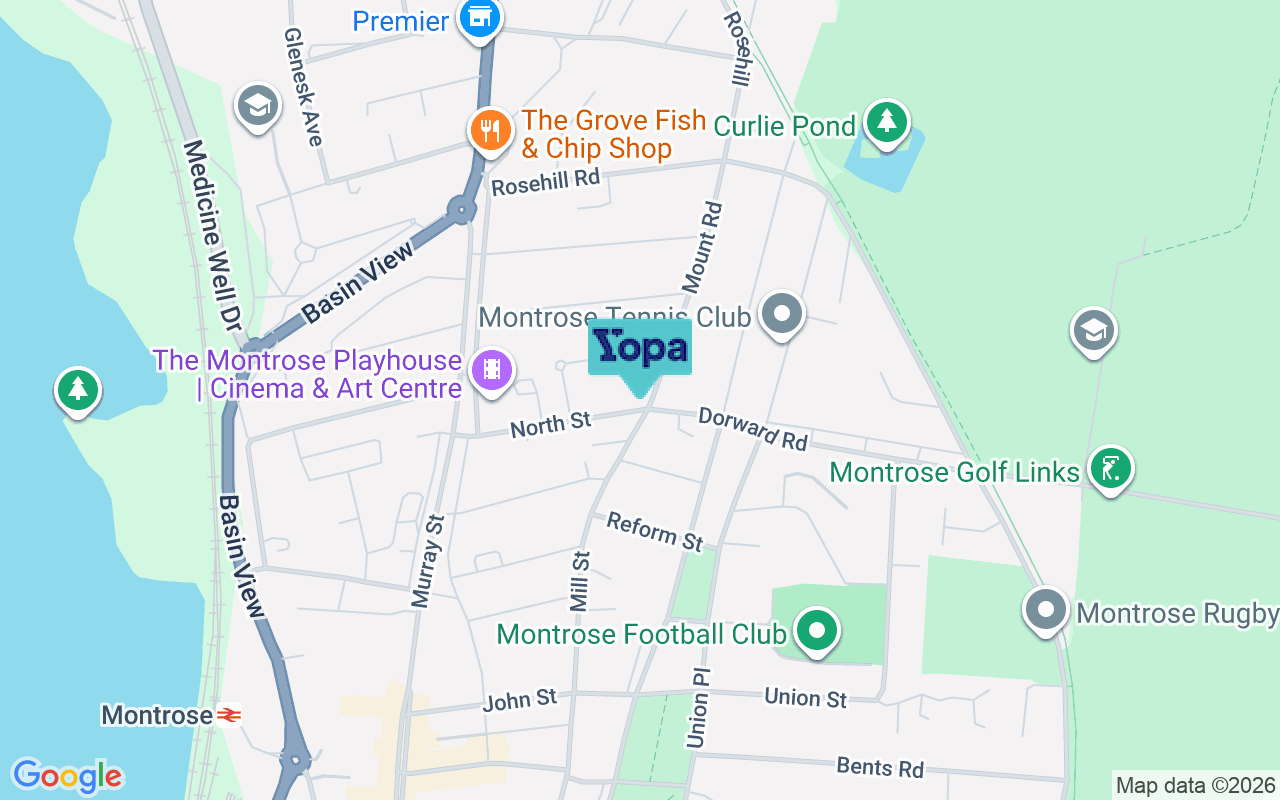 Map showing the location of DD10 8NP