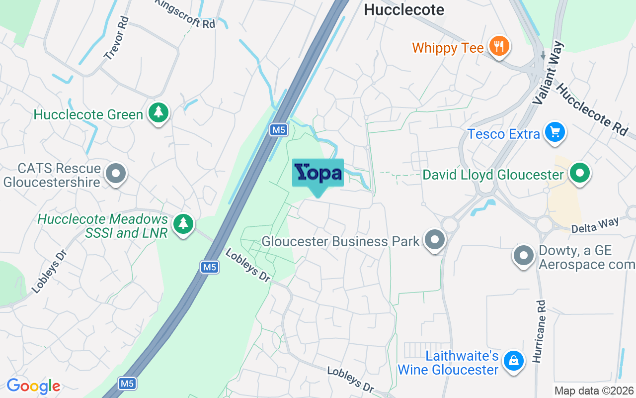Map showing the location of GL3 4GY