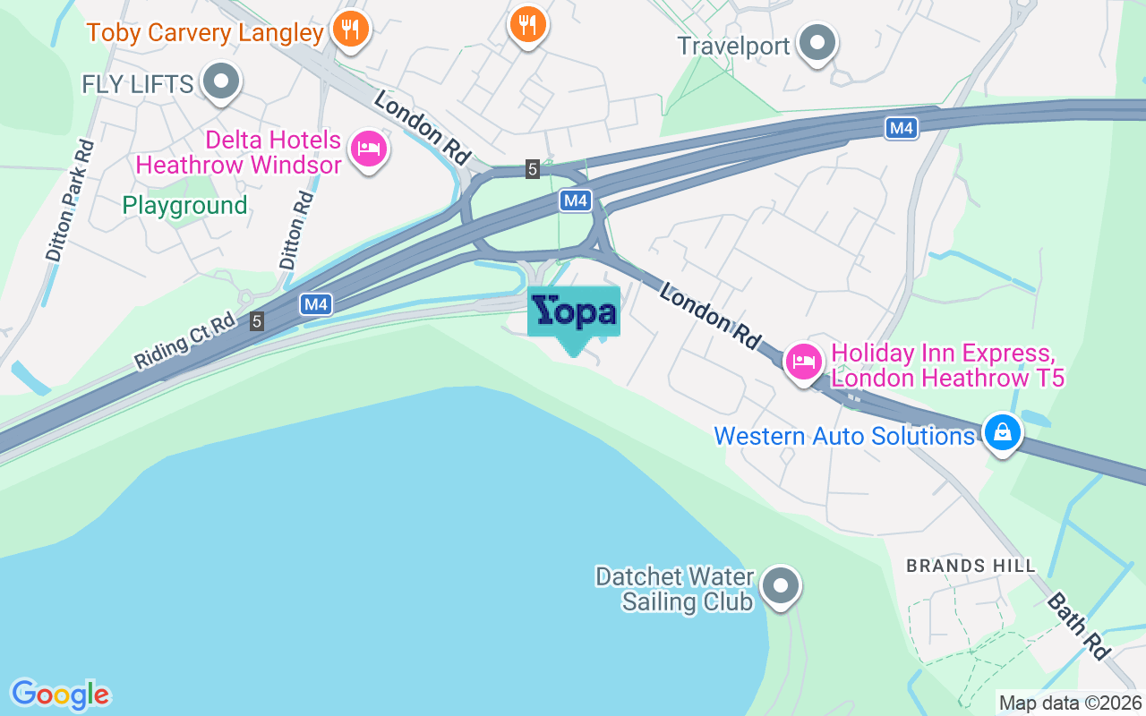 Map showing the location of SL3 8PZ