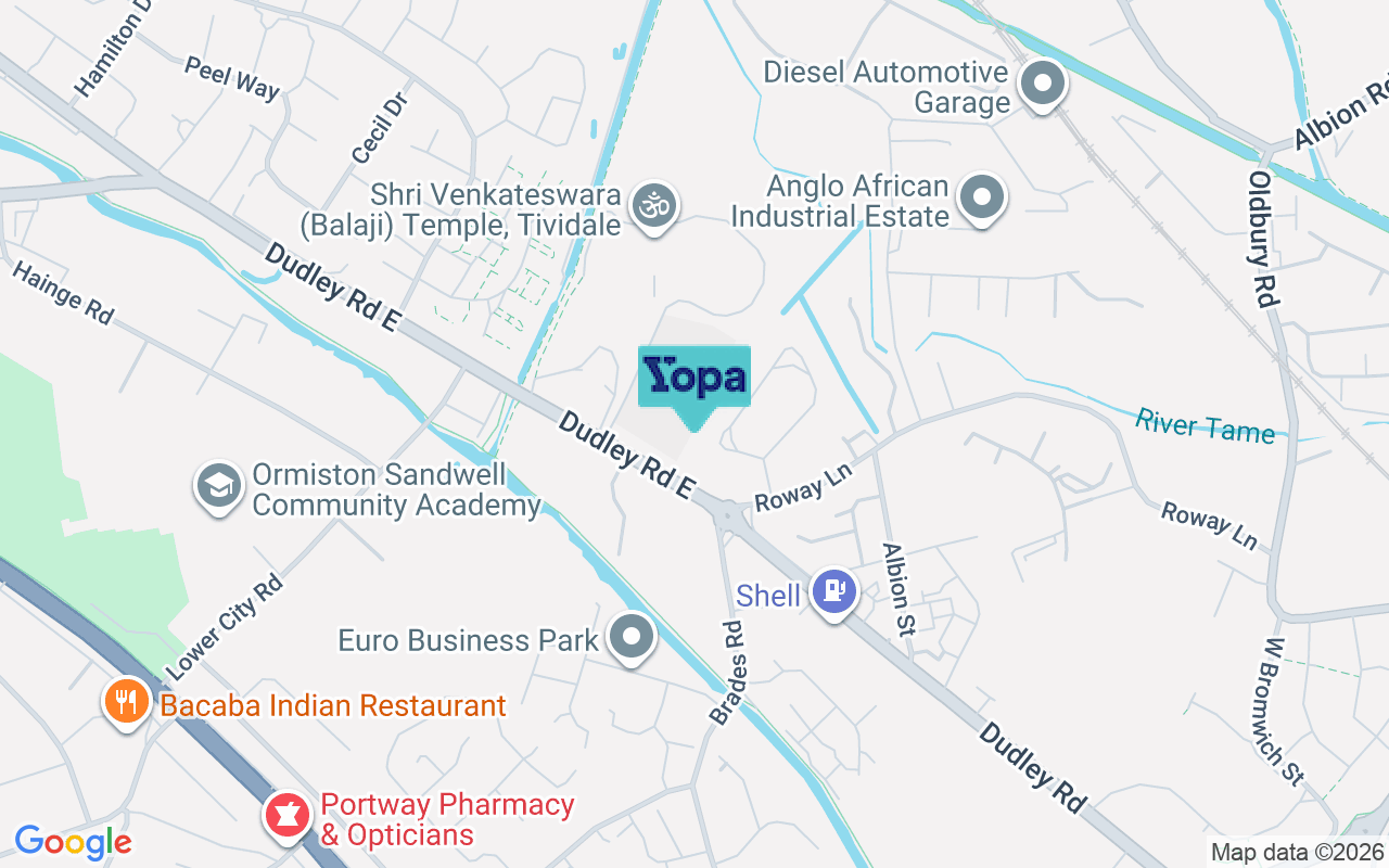 Map showing the location of B69 3EE
