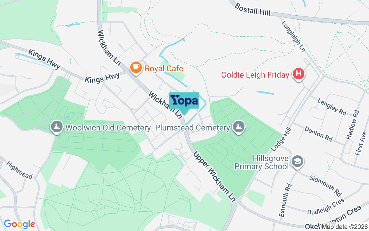 Map showing the location of SE2 0NT