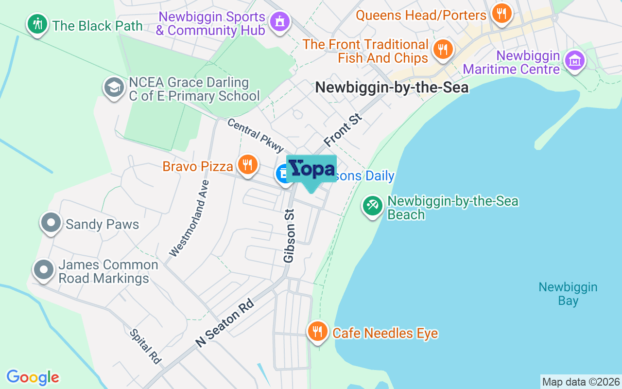 Map showing the location of NE64 6PE