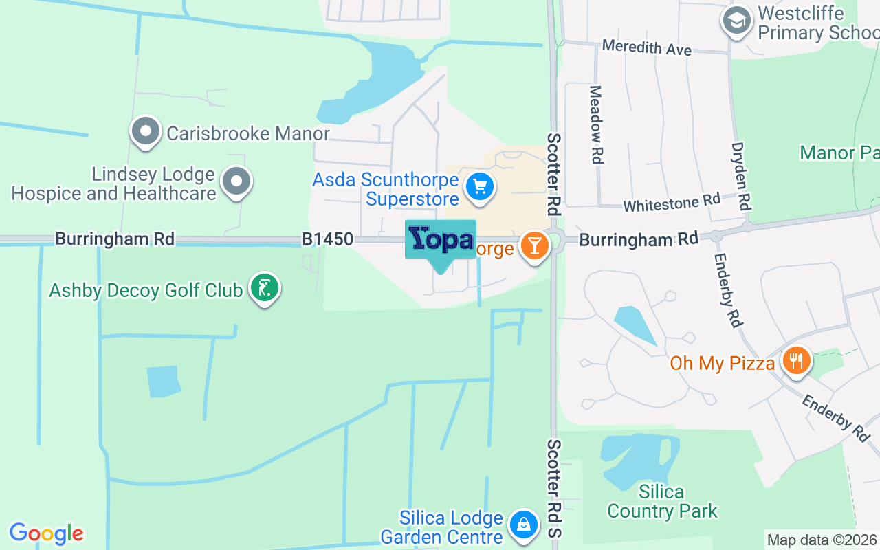 Map showing the location of DN17 2EA