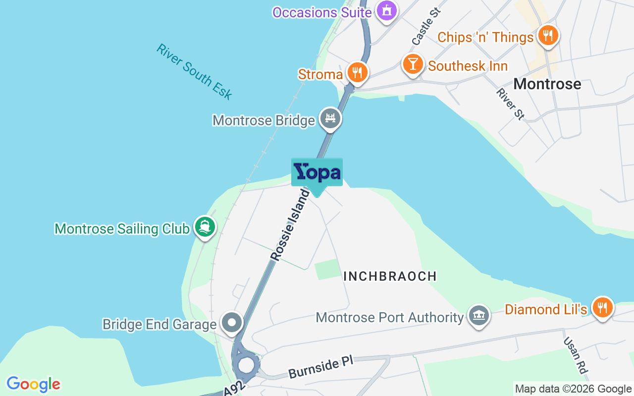 Map showing the location of DD10 9NL