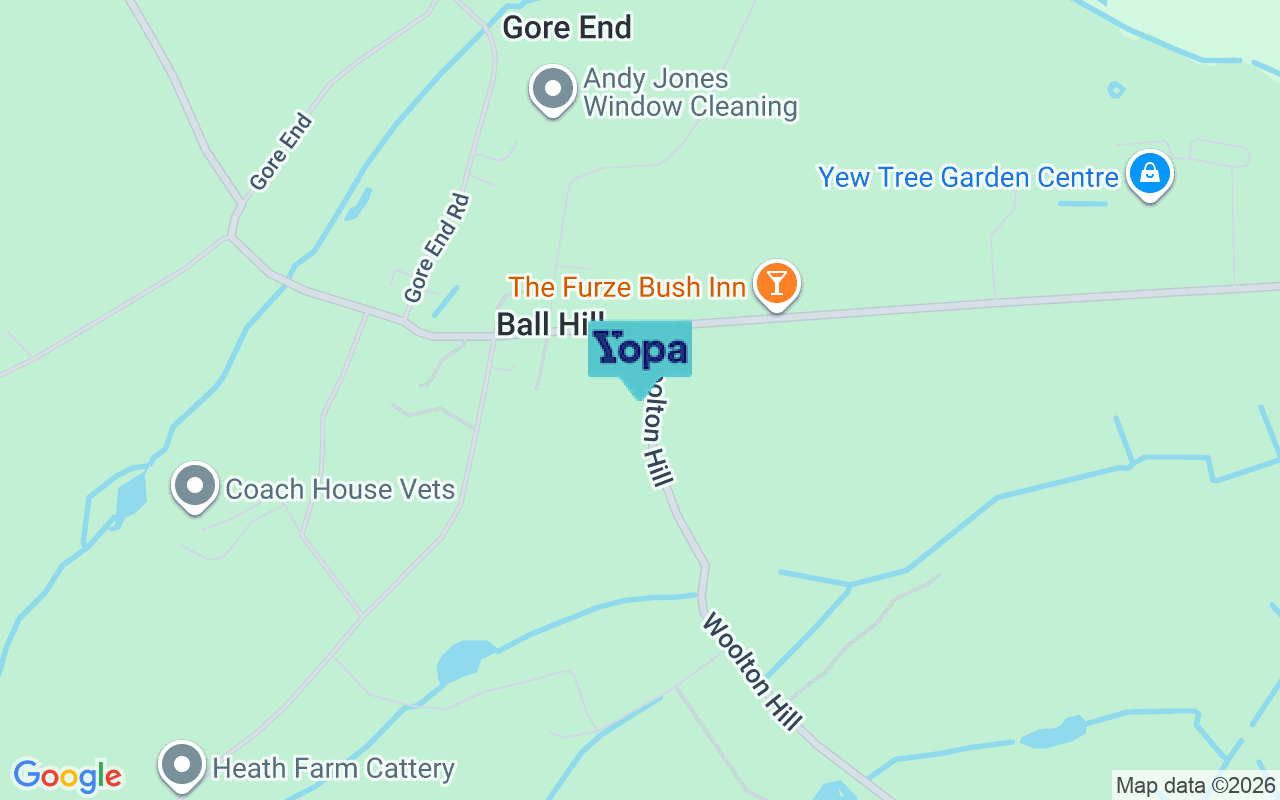 Map showing the location of RG20 0NY