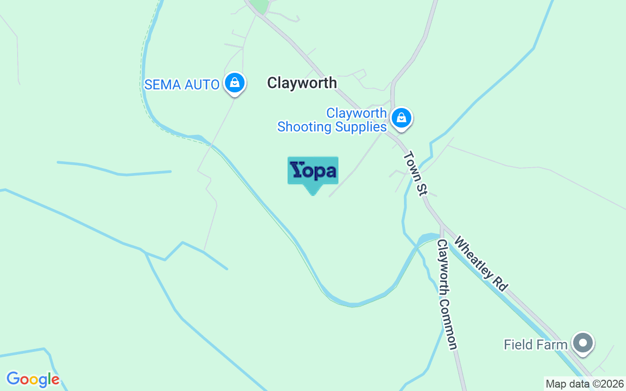 Map showing the location of DN22 9AS