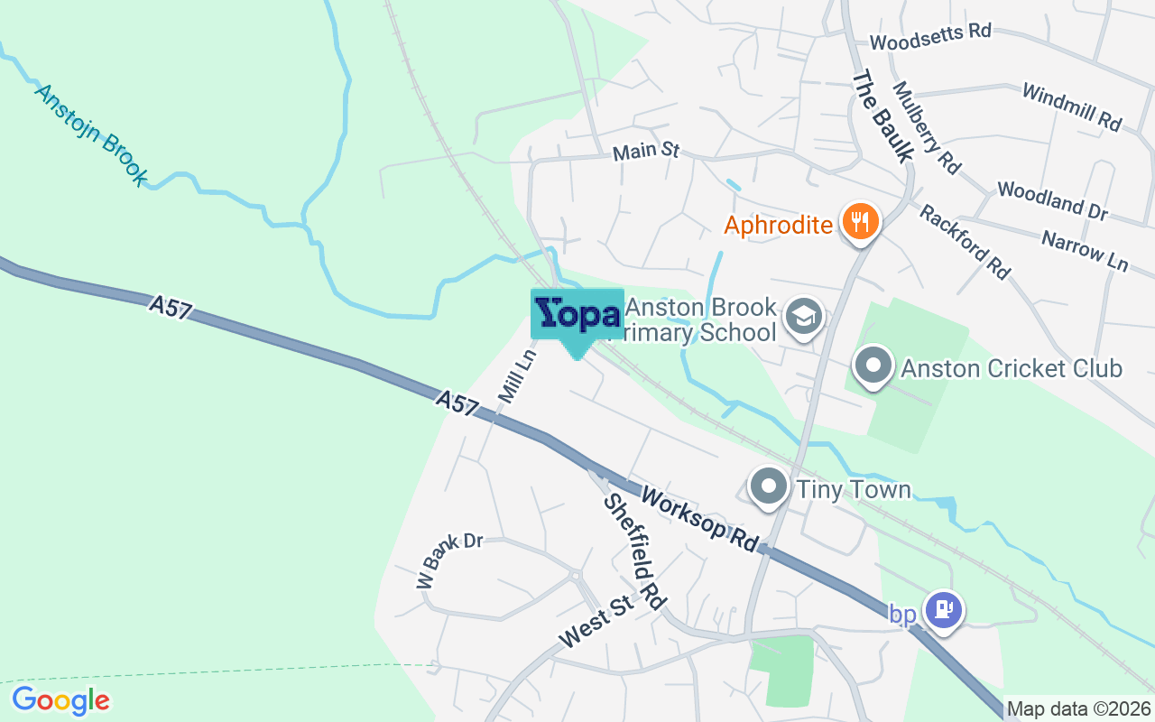 Map showing the location of S25 5EH