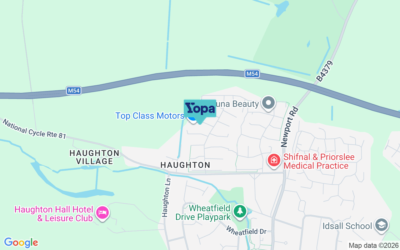 Map showing the location of TF11 8GE