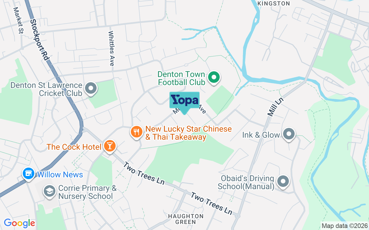 Map showing the location of M34 7TW