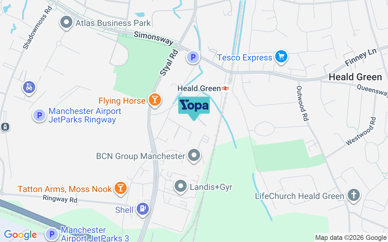 Map showing the location of M22 5LF