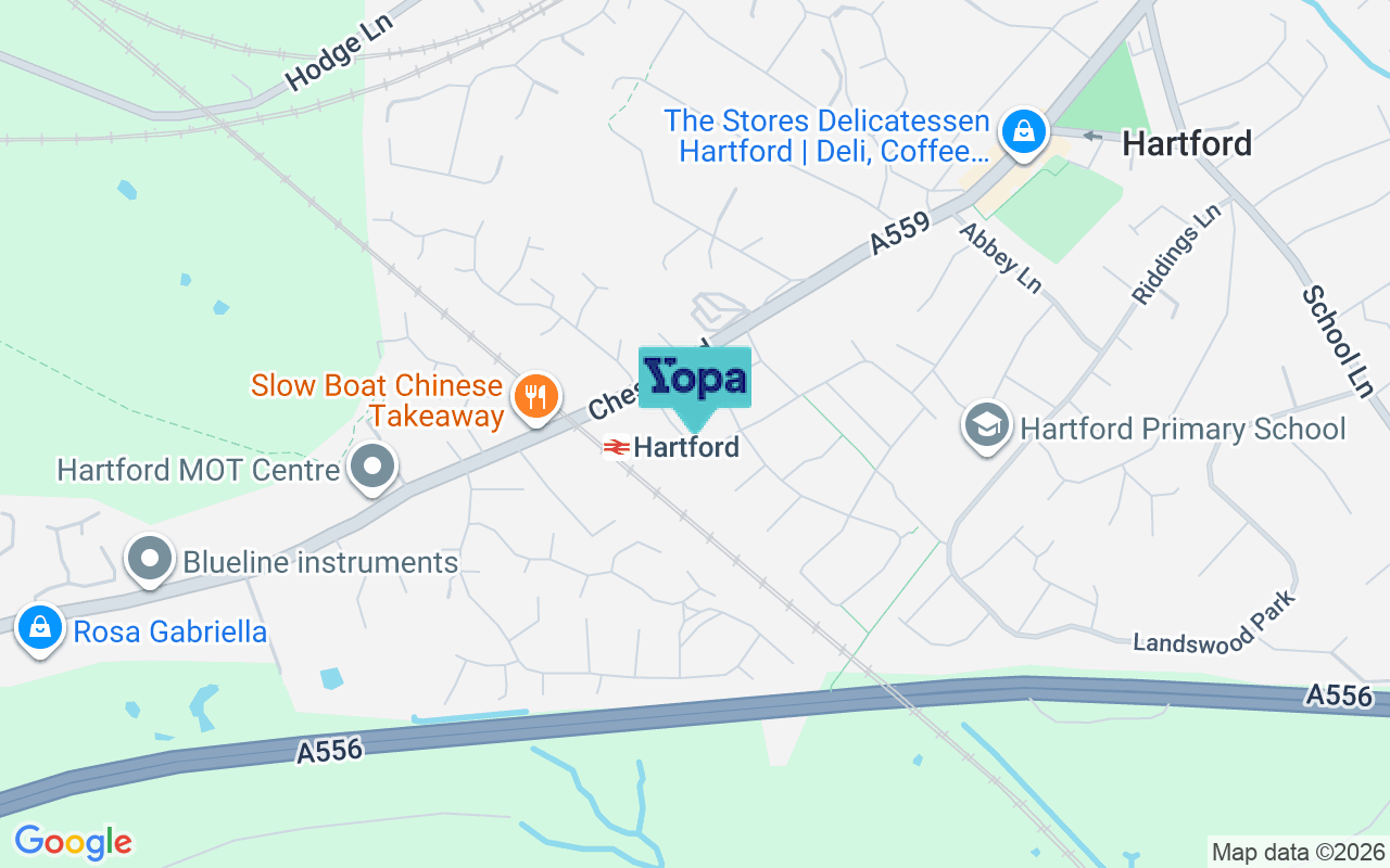 Map showing the location of CW8 1RR