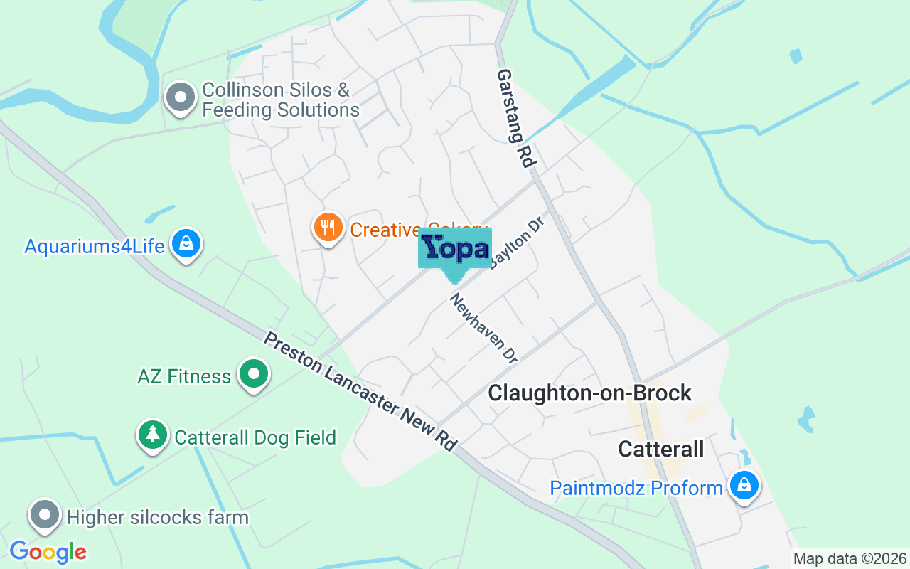 Map showing the location of PR3 0EA
