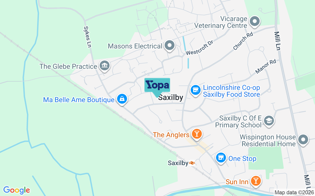 Map showing the location of LN1 2HY