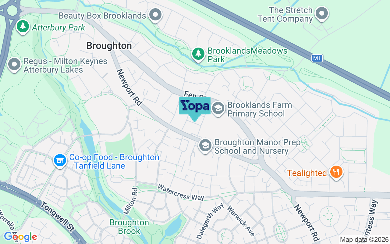 Map showing the location of MK10 7FF