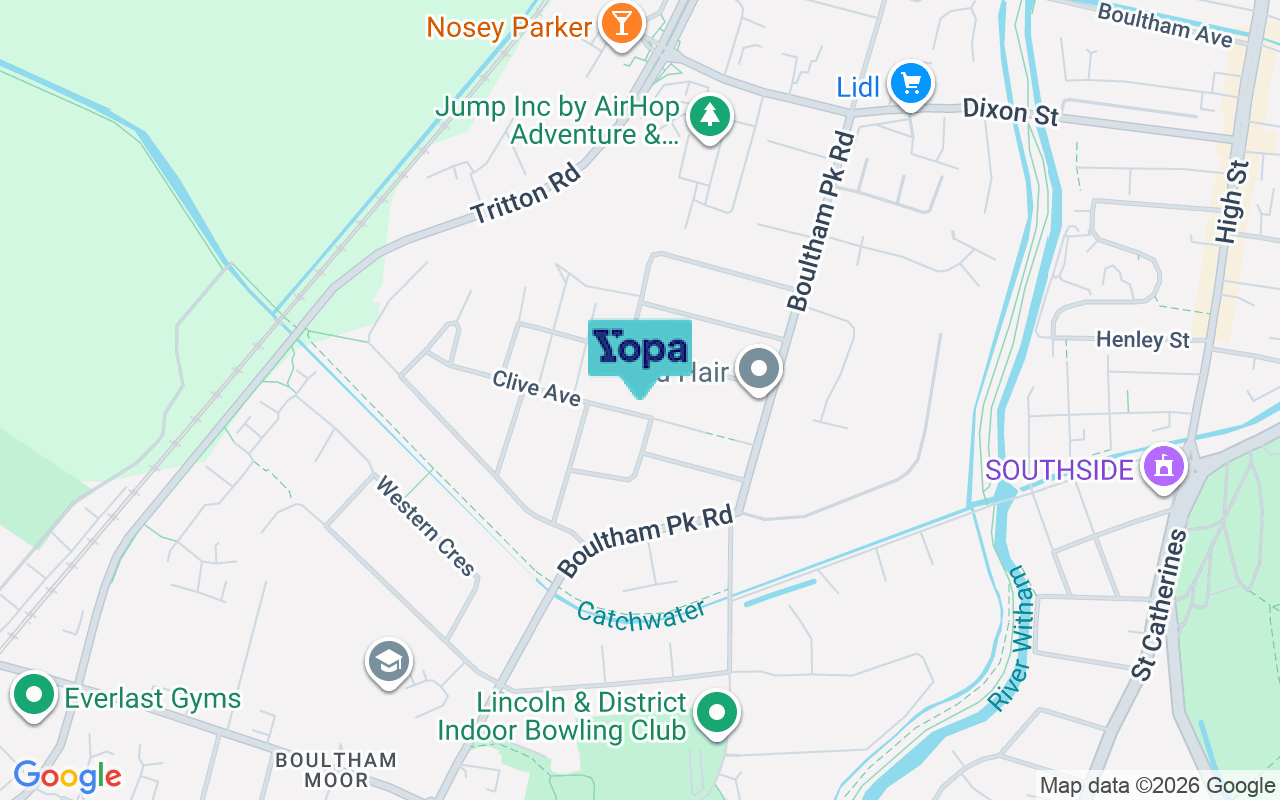 Map showing the location of LN6 7UH