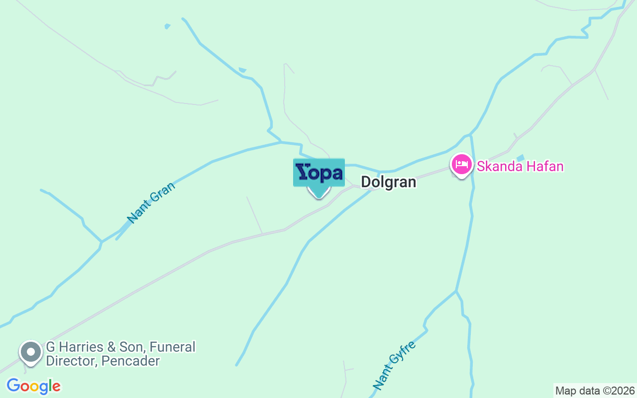 Map showing the location of SA39 9BY