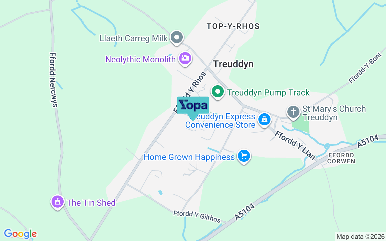Map showing the location of CH7 4AL