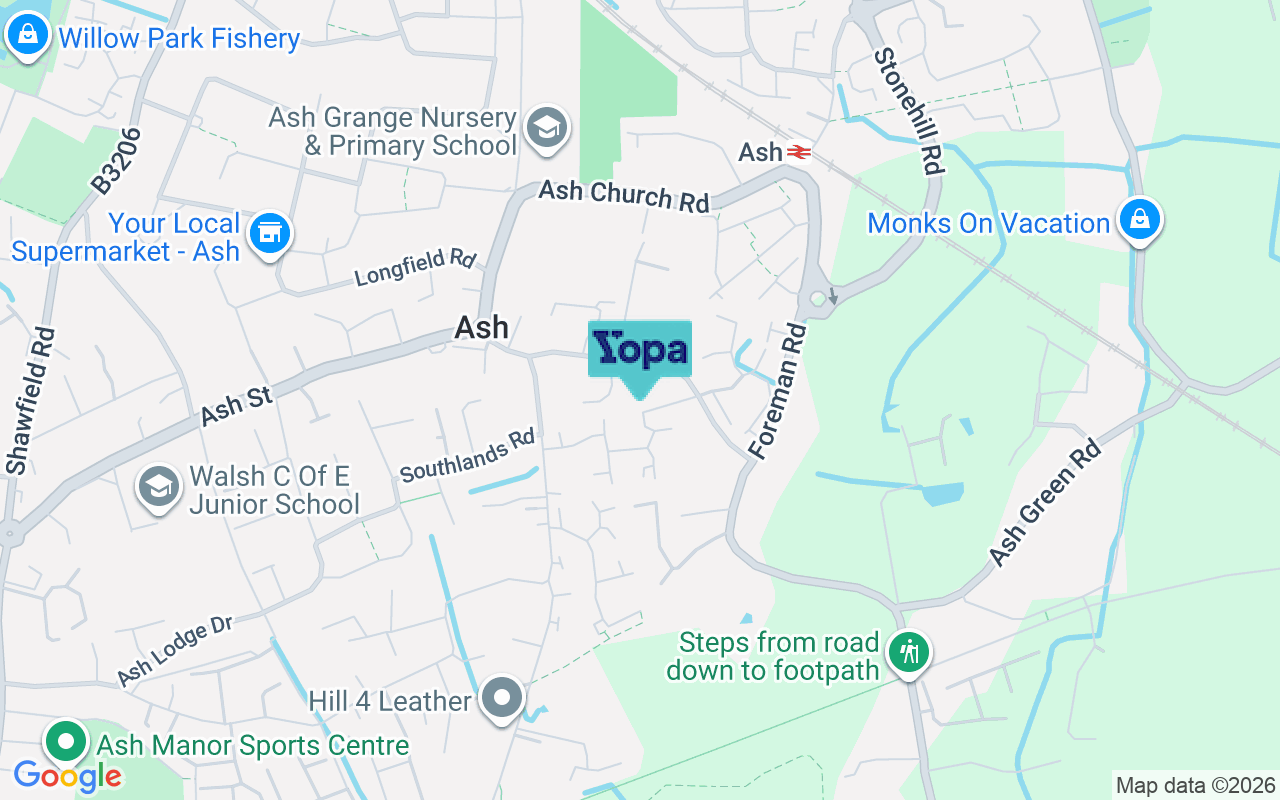 Map showing the location of GU12 6FJ
