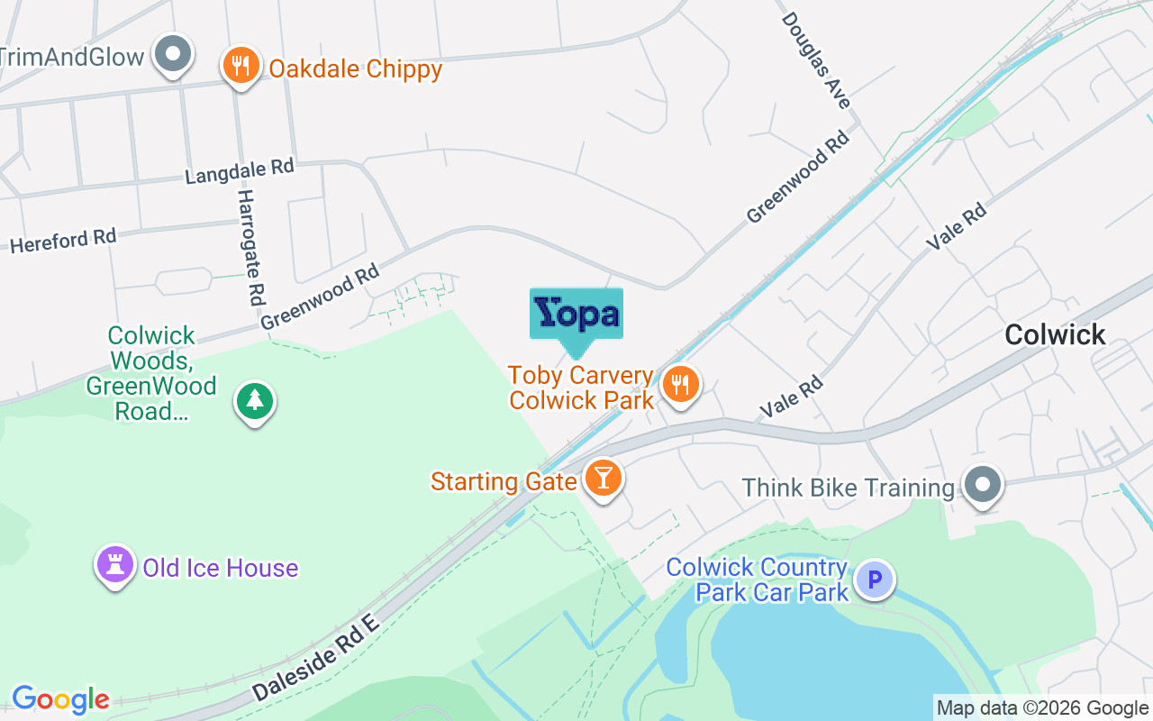 Map showing the location of NG3 7FX
