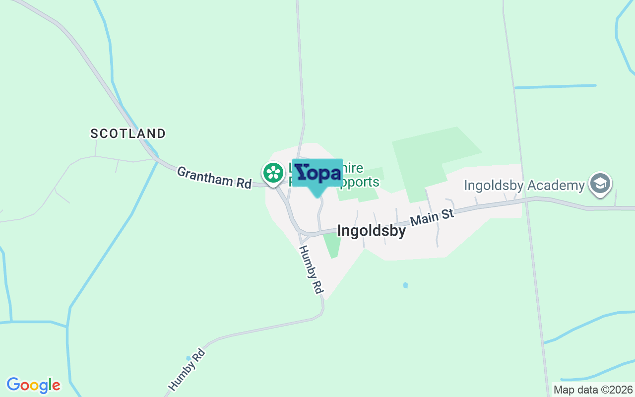 Map showing the location of NG33 4EW