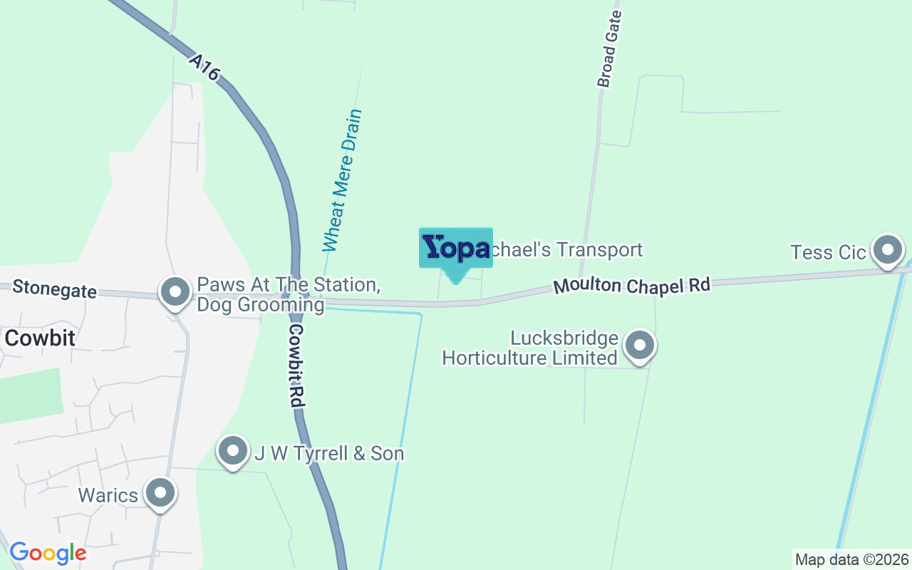 Map showing the location of PE12 0XD
