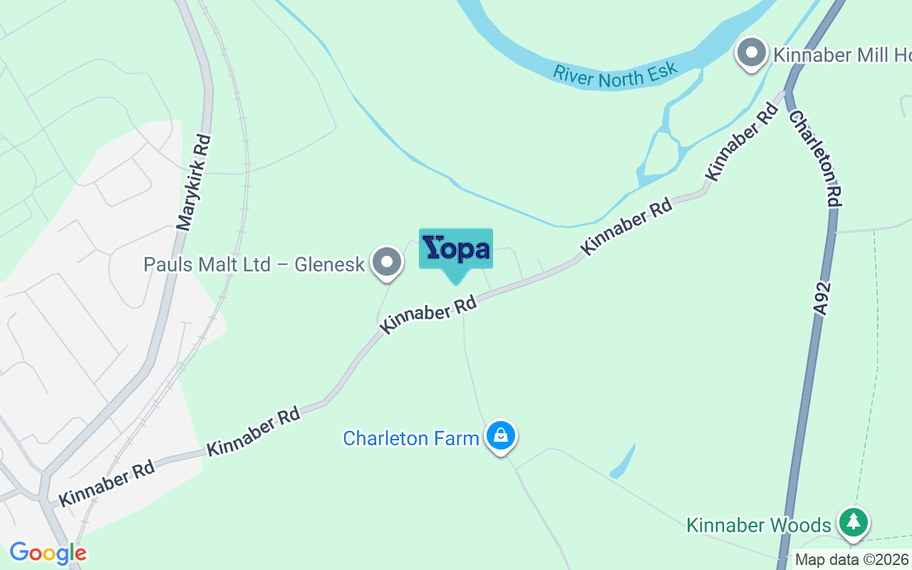 Map showing the location of DD10 9EP