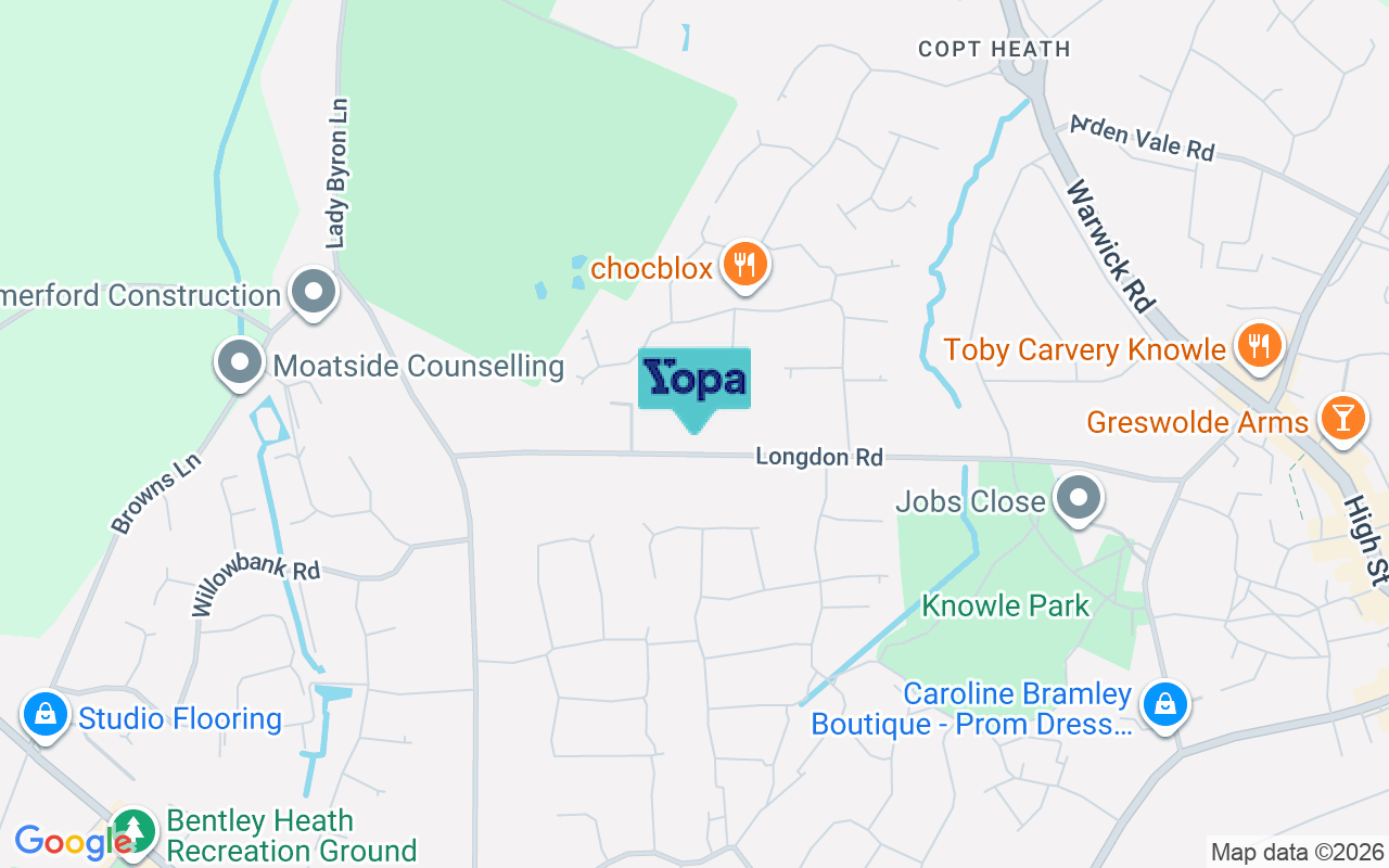 Map showing the location of B93 9HU